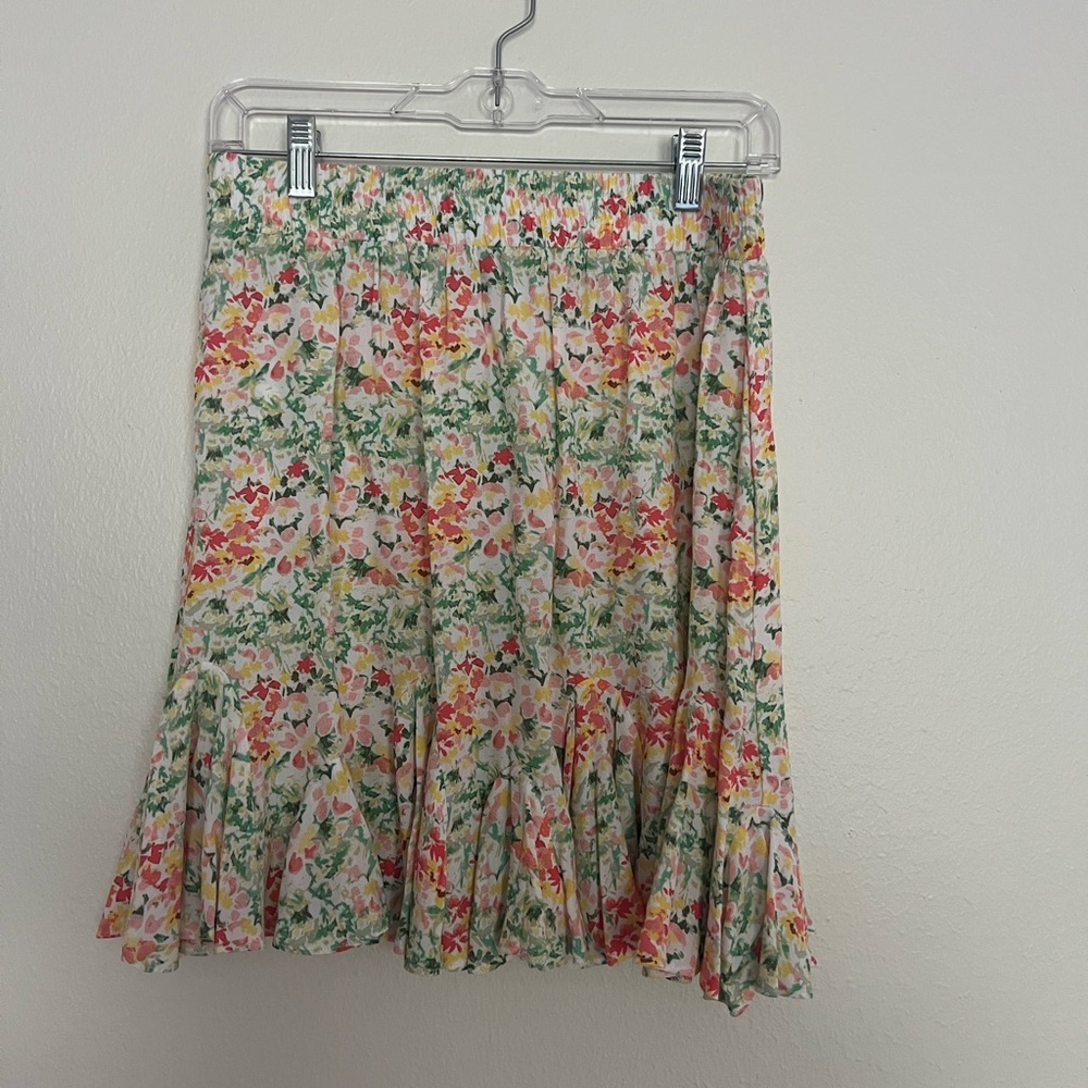 LOFT Floral Mini Skirt - Multicolor